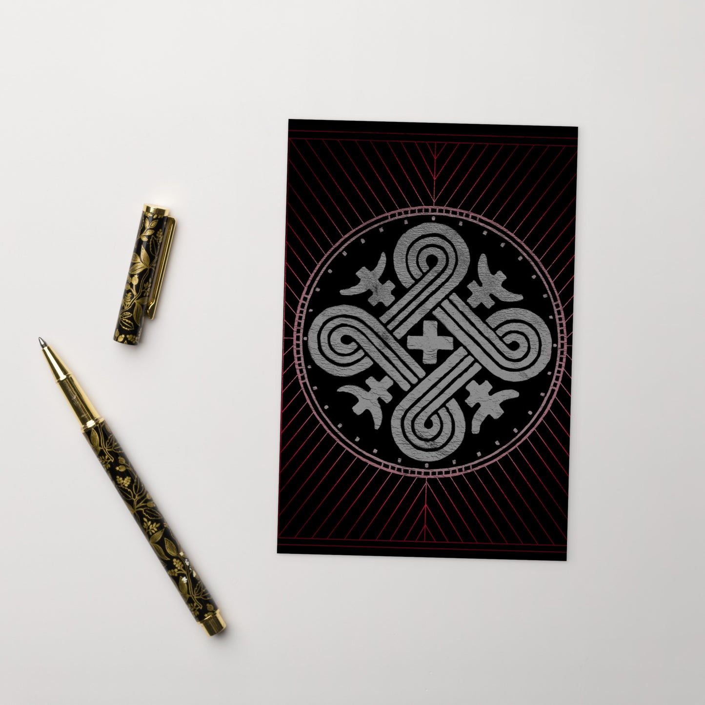 The Looped Square / Art Postcard