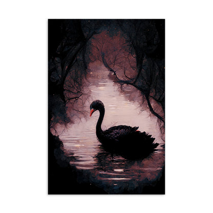 Swan of Tuonela / Art Postcard